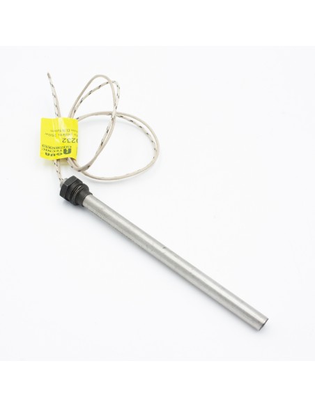 Resistencia estufa pellets 250w rosca 3/8"L.163mm D.9.5mm
