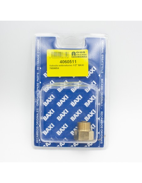 Valvula entirretorno 1/2" BAXI 7659654