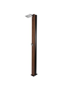 Ducha solar CRM Natur Teak 30lt madera s/lavapies