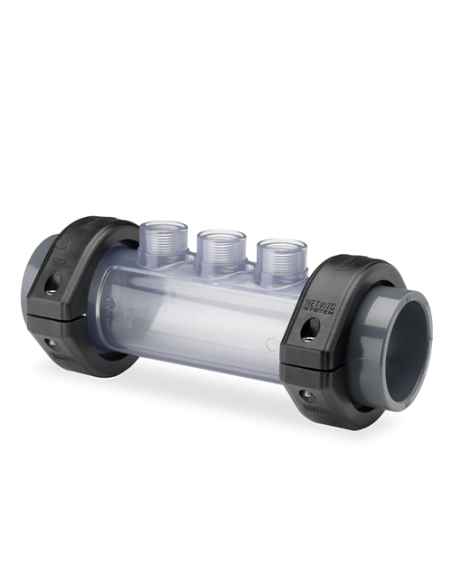 Portaelectrodos visor PVC-U HIDROTEN 75mm PN6 3x1/2" 101N502 (presion)