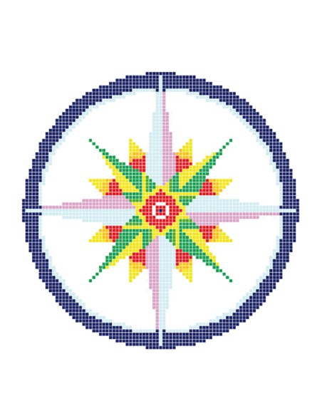 Dibujo gresite HISBALIT 2.3 Rosa de los vientos 0205