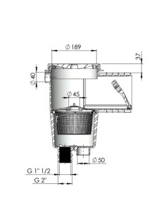 Skimmer hormigon ASTRAL tapa circular     00249CL144 -... 2