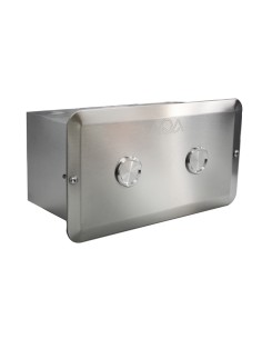 Caja pulsador AQA mod.132P caja + 2 pulsadores AISI316L