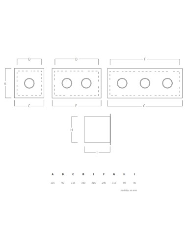 Caja pulsador AQA mod.132P caja + 1 pulsador...