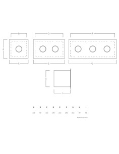 Caja pulsador AQA mod.132L caja + 1 pulsador led... 2