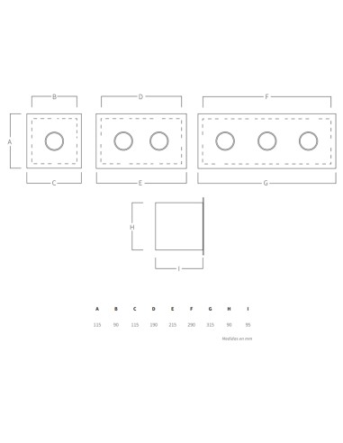 Caja pulsador AQA mod.132L caja + 1 pulsador...