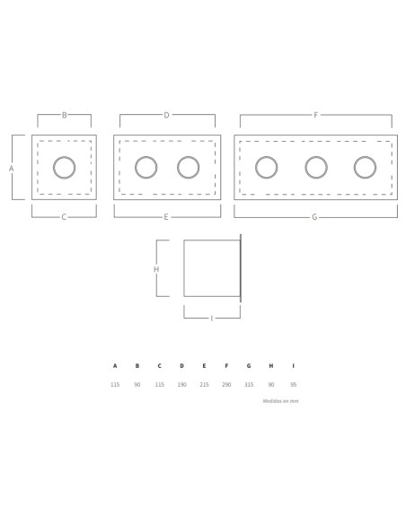 Caja pulsador AQA mod.132L caja + 1 pulsador led     AISI316L