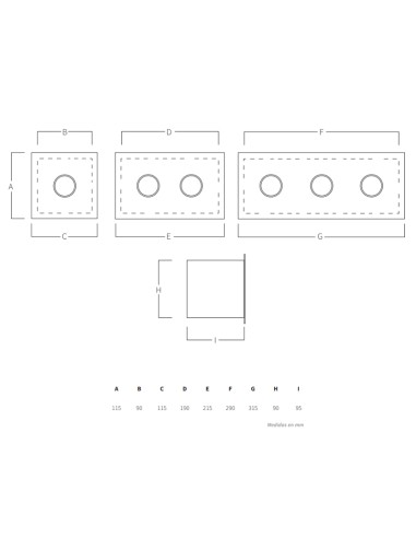 Caja pulsador AQA mod.132P caja + 2 pulsadores...