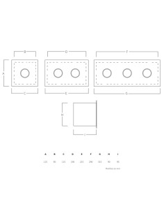 Caja pulsador AQA mod.132P caja + 3 pulsadores AISI316L 2