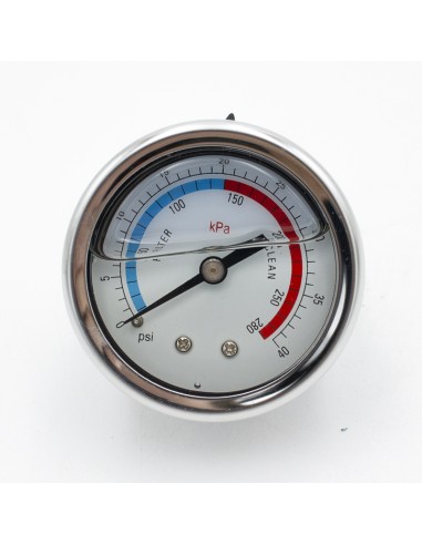 Manometro filtro piscina SUPERPOOL inox glicerina toma posterior 1/4" EMX-061-0037