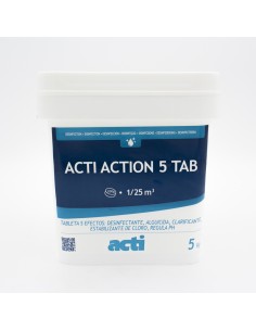Cloro tabletas ACTI Action 5 Tab   5kg T-200gr ACT-500-7007 2