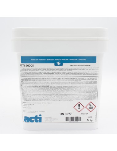 Cloro rapido ACTI granulado Shock   5kg...