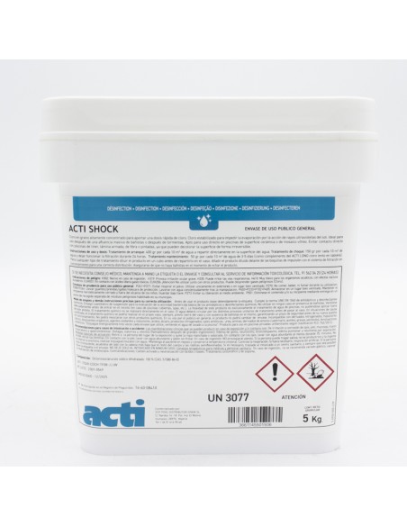 Cloro rapido ACTI granulado Shock   5kg ACT-500-0569