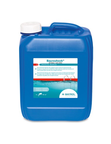 Oxigeno activo liquido BAYROL Bayroshock   5lt 7532287     USO PROFESIONAL