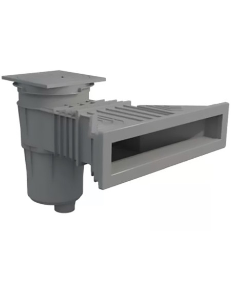 Skimmer hormigon ASTRAL mod. Norm boca Slim tapa cuadrada 58707CL129 - Gris