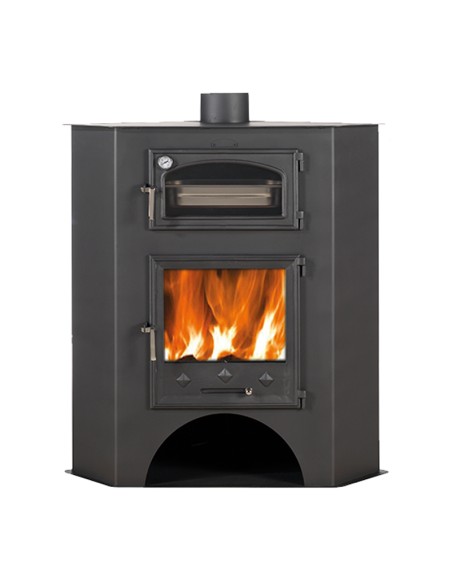 Estufa leña AJ Jaen c/horno mod. rincon 9kw