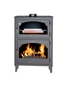 Estufa leña AJ Medina c/horno 9kw