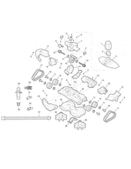 ZODIAC Perno de fijacion rueda W79026