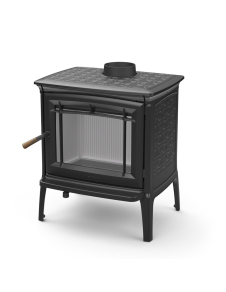 Estufa leña HERGOM Shelburne HF negro mate