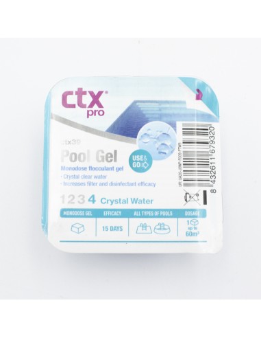Clarificante agua piscina CTX PoolGel pastilla...