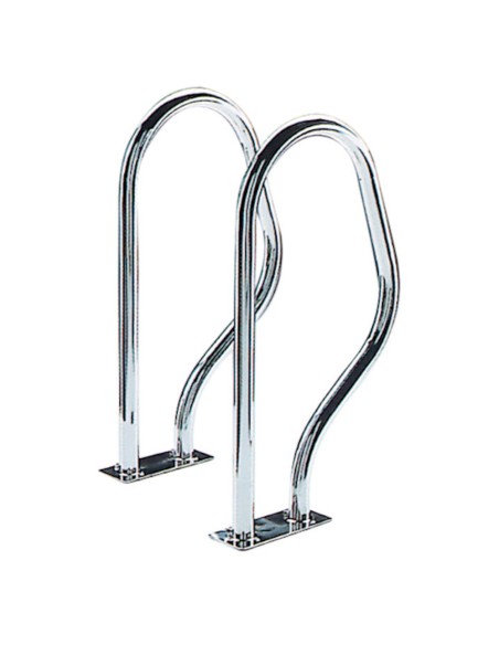 Barandilla piscina ASTRAL mod. 470x800mm pletina rectangular AISI316L 05543 (juego 2 barandillas)