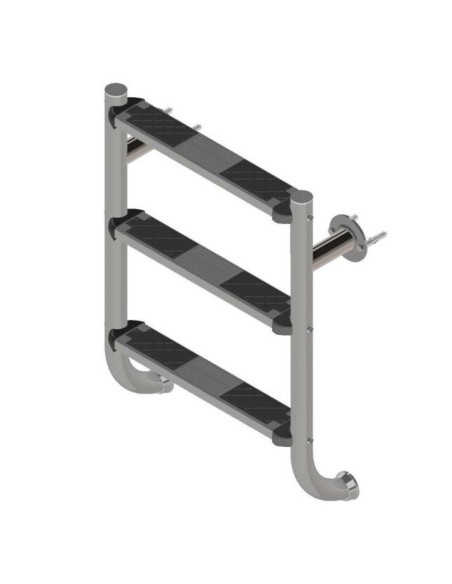 Escalera piscina inox ASTRAL mod. partida 2 peldaños AISI316L 01456