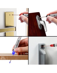 Rotulador marcador punta larga color rojo MAURER 02342552 2