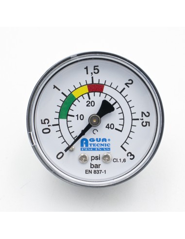 Manometro filtro piscina ATP horizontal 1/8"...