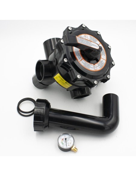 Valvula selectora filtro piscina PQS lateral 2"     con enlaces 11100145