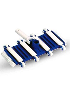 Limpiafondos manual piscina SIQUA flexible con cepillo...