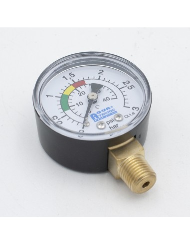 Manometro filtro piscina ATP vertical ¼" 0-3bar...