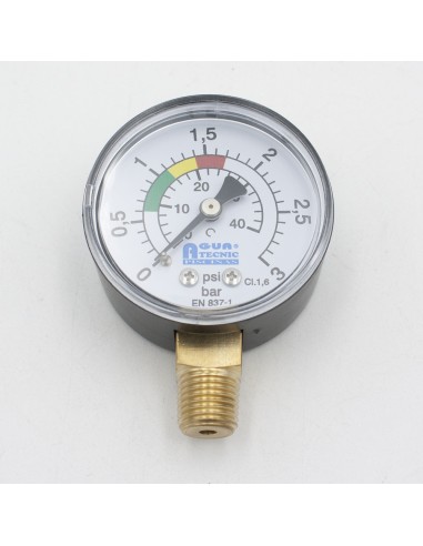 Manometro piscina ATP vertical 1/4" 0-3bar 3...