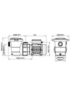 Bomba piscina PQS motobomba 0.50cv mf 1106736 2