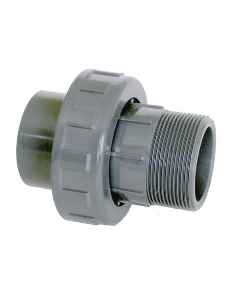 Enlace 3 piezas PVC-U mixto M-H 2" -    50mm PN10 CH 7407063 (presion)