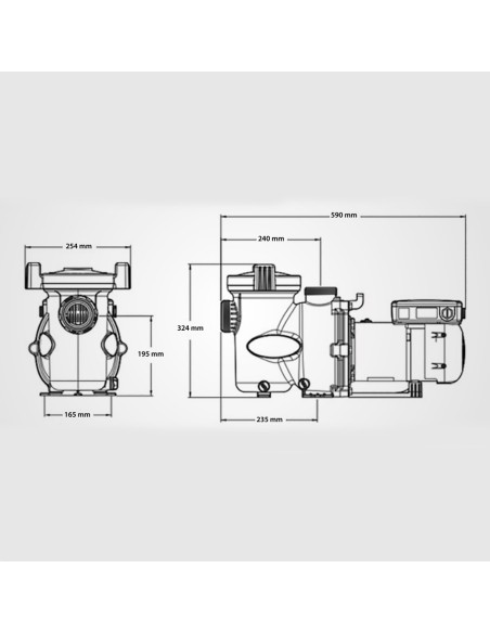 Bomba piscina ZODIAC E30iQ 200 2.00cv mf velocidad variable WP000222