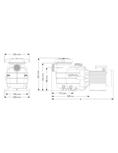 Bomba piscina KRIPSOL S2 0.50cv mf S2-050ME2 2