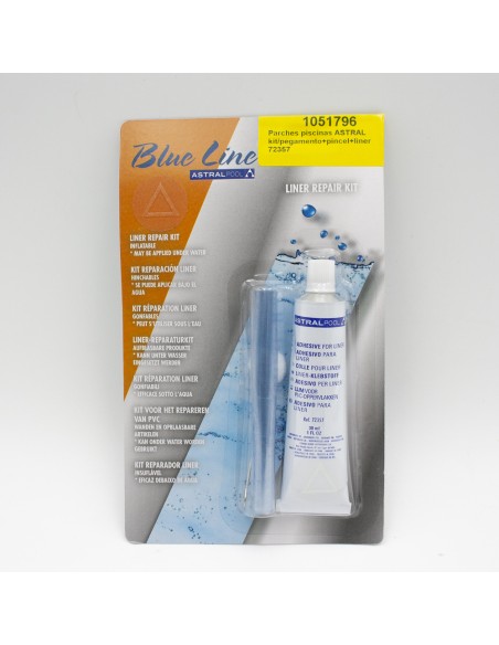Parches piscina ASTRAL kit pegamento+pincel+liner 72357
