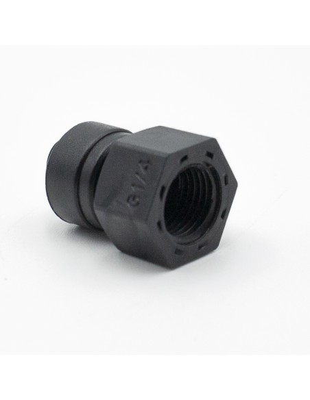 Manguito osmosis TUBING mixto H-H  1/4"- 6mm (rapida)