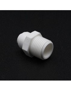 Entronque osmosis TUBING rosca M-H tubo  3/8"-1/4" 2