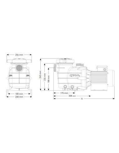 Bomba piscina KRIPSOL S2 1.50cv mf S2-150ME2