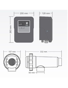 Clorador salino ZODIAC EiSalt 21gr/h 75461 2