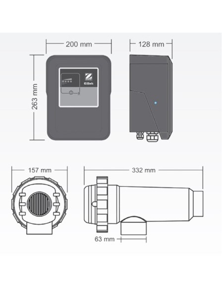 Clorador salino ZODIAC EiSalt 21gr/h 75461