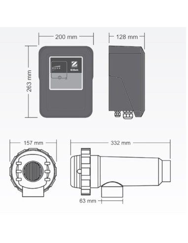 Clorador salino ZODIAC EiSalt 12gr/h 75460