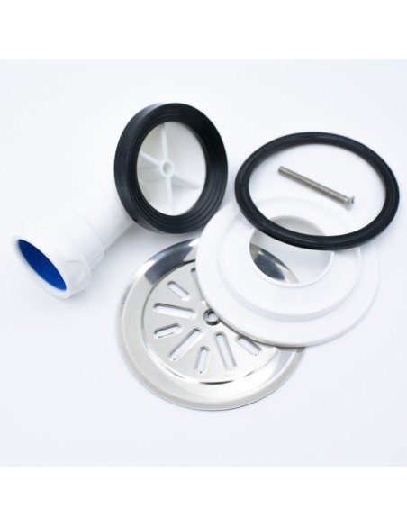 Valvula desague plato ducha D-115 horizontal sifonica