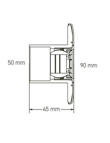Boquilla impulsion piscina HAYWARD D.50mm PN10...