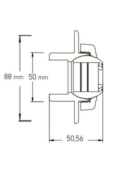 Boquilla impulsion piscina EMAUX D.50mm PN10 blanca 91601212