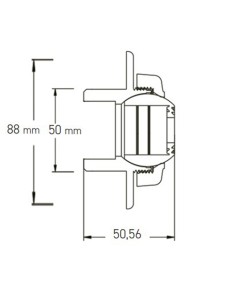 Boquilla impulsion piscina SUPERPOOL D.50mm PN10 blanca... 2