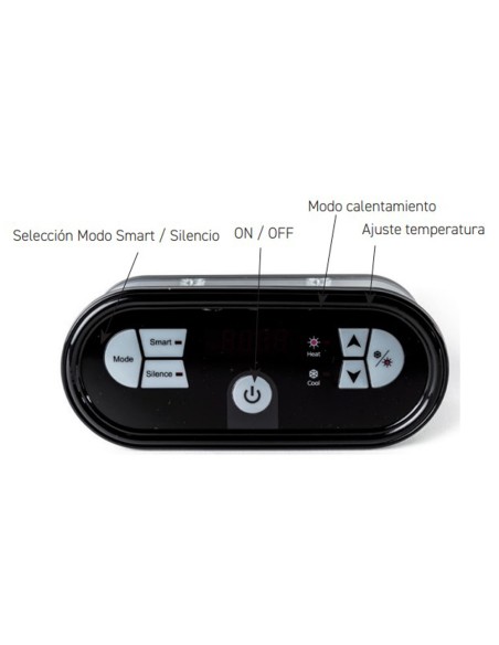 Bomba calor piscinas POOLSTYLE Step Inverter 16.5kw mf PSL-150-0207 solo calor