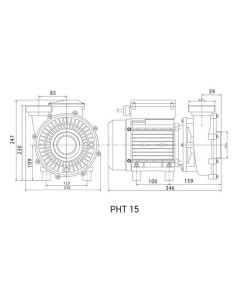 Bomba piscina VIPOOL PHT 15 compatible con Desjoyaux... 2