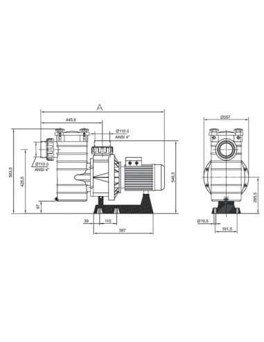 Bomba piscina HAYWARD HCP4200 10.00cv tf IE3...